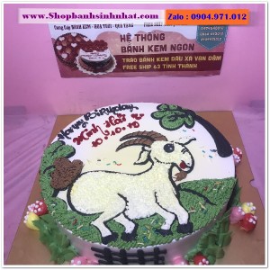 Bánh Sinh Nhật Con Dê - YK26